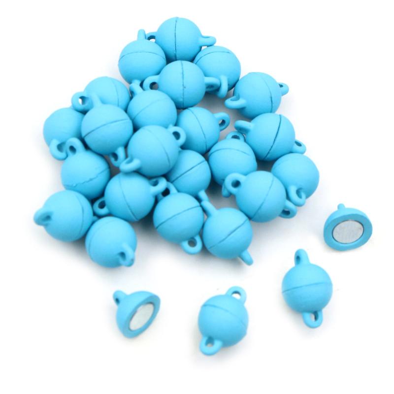 

5 Sets Love Heart Shaped Magnetic Connected Clasps Beads Charms End Caps for DIY Couple Bracelet Necklace Making Jewelry
