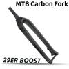 Carbon MTB Rigid Fork 29 Boost 110 Mountain Bike Front Fork 29 er Carbon 700C Disc Brake Tapered Tube Cycling Bicycl Fork 29er