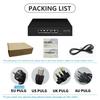 EWIND POE Switch 6 Ports 10/100Mbps AI Smart Ethernet Switch with 2 Uplink RJ45 Ports AI Smart Switch for IP Camera/Wireless AP