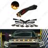6PCS Front Grille LED Light Front Upper For Ford F150 F250 F350 Raptor Amber ABS