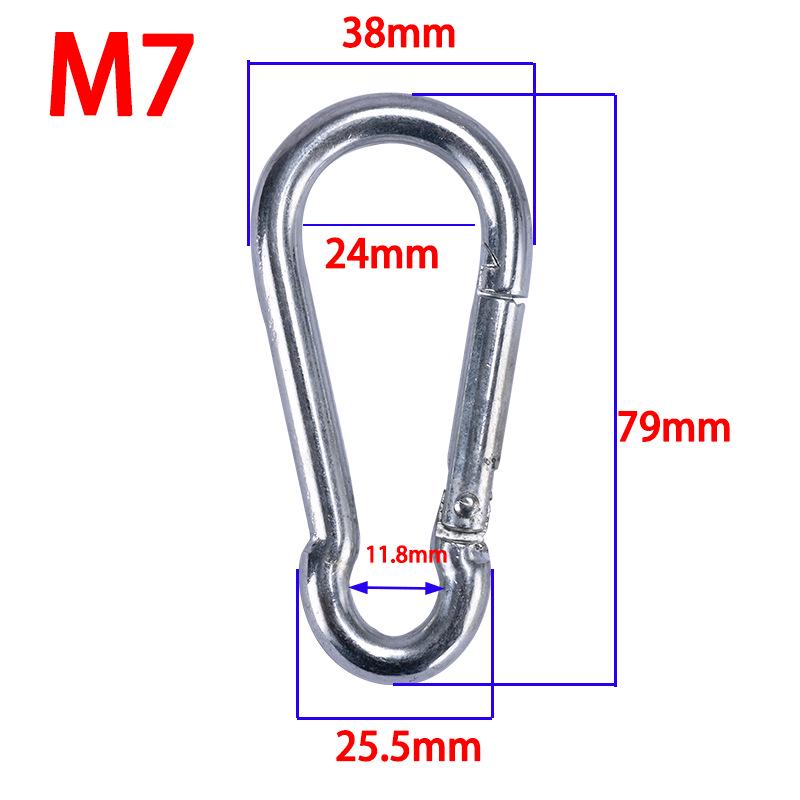 Stainless Steel Quick Release Keychain Carabiner with Multifunctional Buckle for Outdoor Speaker Hanging