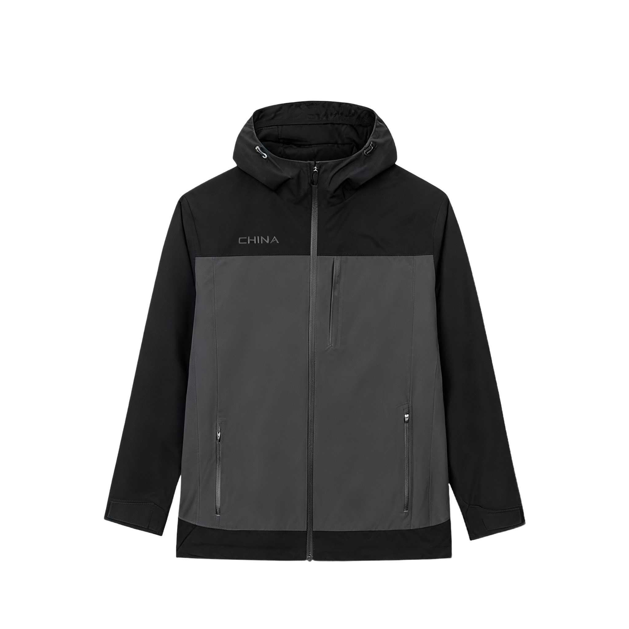 

Anta Comfortable Versatile Hooded Letter Print Jacket Men jackets 152517654R-3 3XL