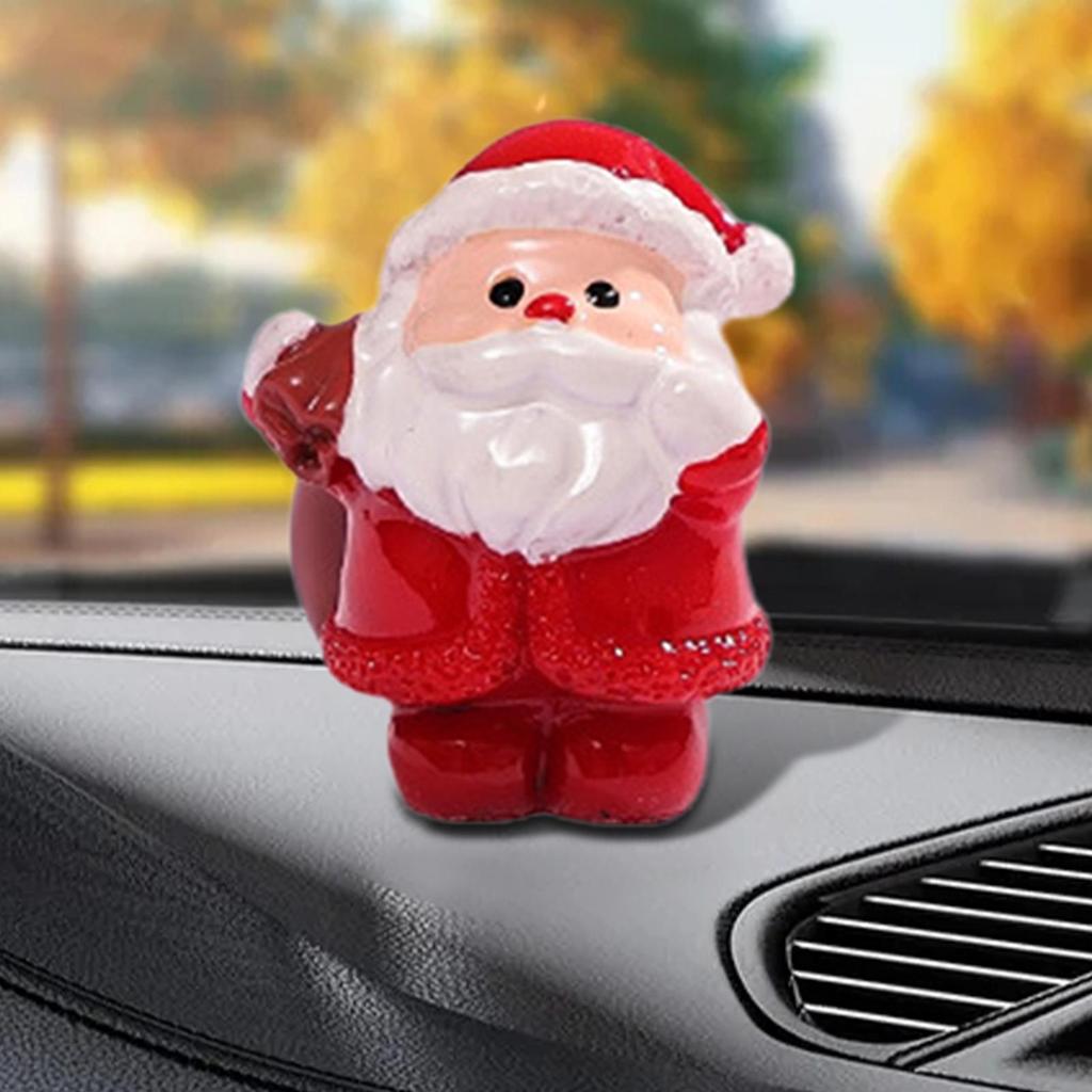 Mini Santa Figurines Christmas Miniature Desktop Decor Collectible Santa Claus Ornament M Icro Landscape Meryy Xmas Decoration