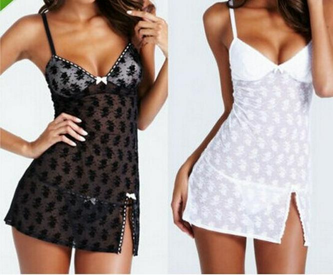 Women's Lace Camisole Nightgown Sexy Lingerie Pajamas