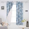 Snowflake Christmas Blackout Curtains For Living Room Bedroom Window Treatment Blinds Drapes Kitchen Curtains