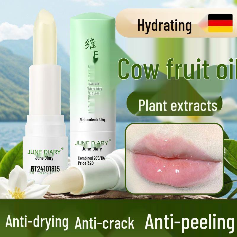 June Diary Avocado Lip Balm: Hydrating, Moisturizing, Nourishing, and Anti-Chapping Lip Care
