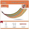 OEING Outdoor Anti-Tip Canvas Hammock with Spreader Bar
