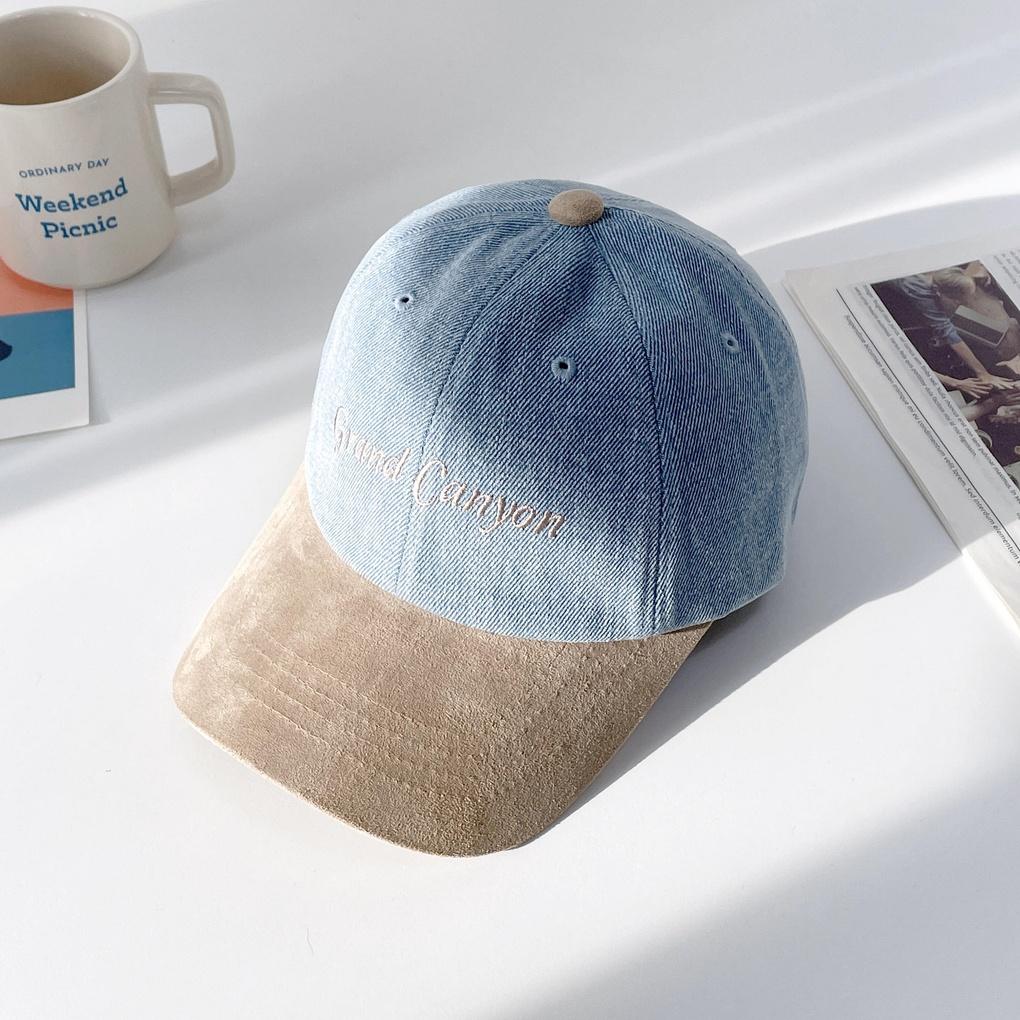 Women's and Men's Grand Denim Color Block Ball Cap Baseball Hat