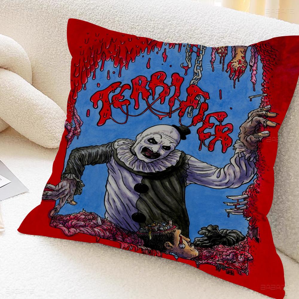 Film T-terrifier Skräckkudde Gåva Hemmakontor Dekoration Sovrum Soffa Bil Kuddfodral Fodral 45x45