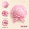 Duckbill Shape Mini Straw Hat Barrettes Handmade Side Hair Clip Hair Accessories  Everyday Wear