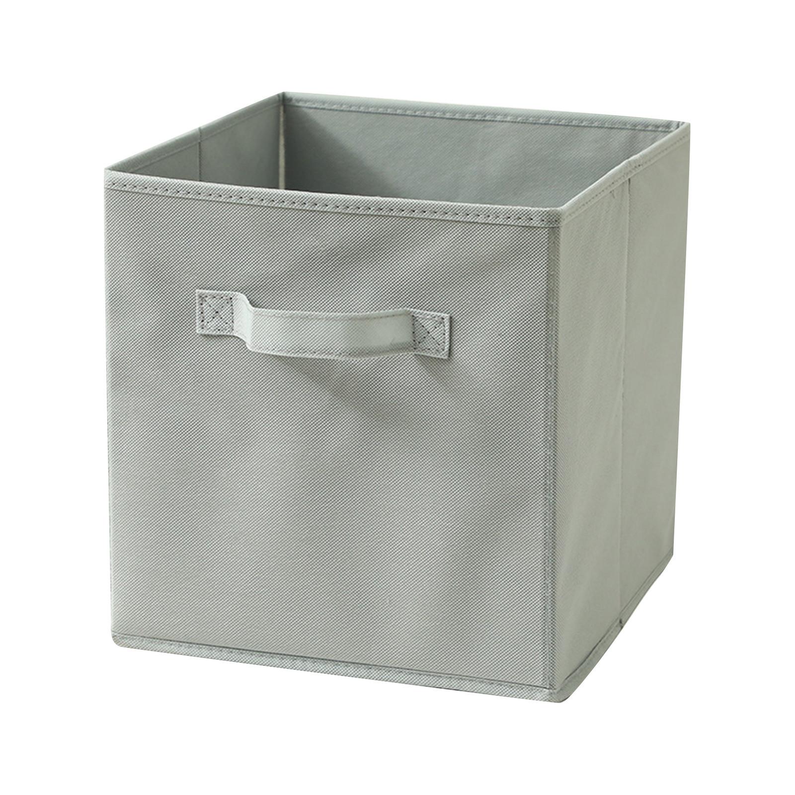 

Квадратные складные контейнеры для хранения Организация и хранение в шкафу Органайзер для хранения One Size светло-серый