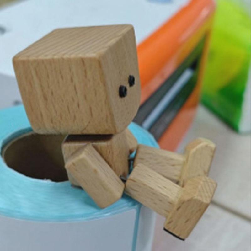 Swaying Wooden Figure Car Vents Clip Diffuser Home Office Decoration