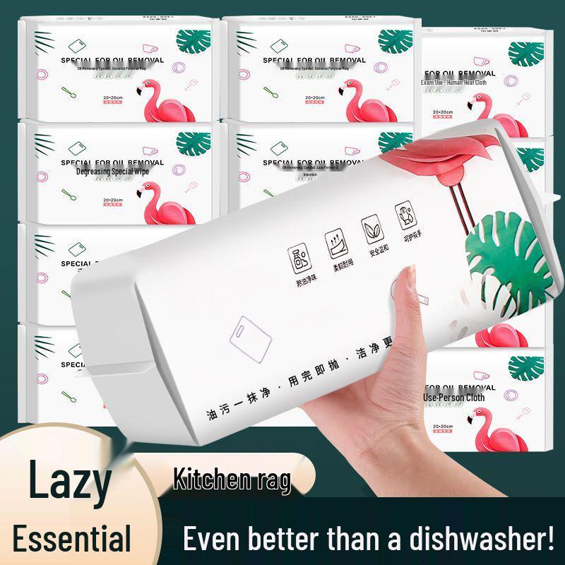 Thick Disposable Oil & Water Absorbent Dishwashing Cloths for Kitchens