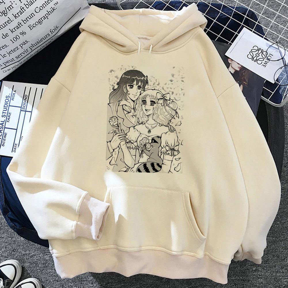 Candy Candy Anime Hoodies Women Aesthetic Setwear Hooded