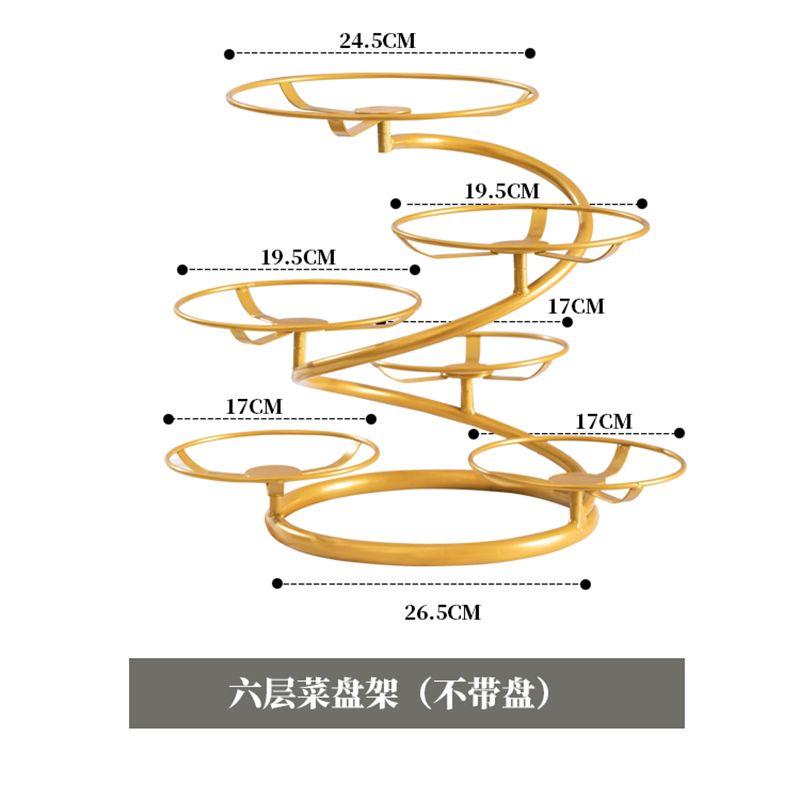 For Multilayer Kitchen Side Dish Rack Provincial Design Ideal for Cold Dishes