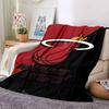 Miami Heat Theme Printed Blanket - Perfect for Couch, Bed, Travel & Outdoor Use | Machine Washable, Cozy & Durable.