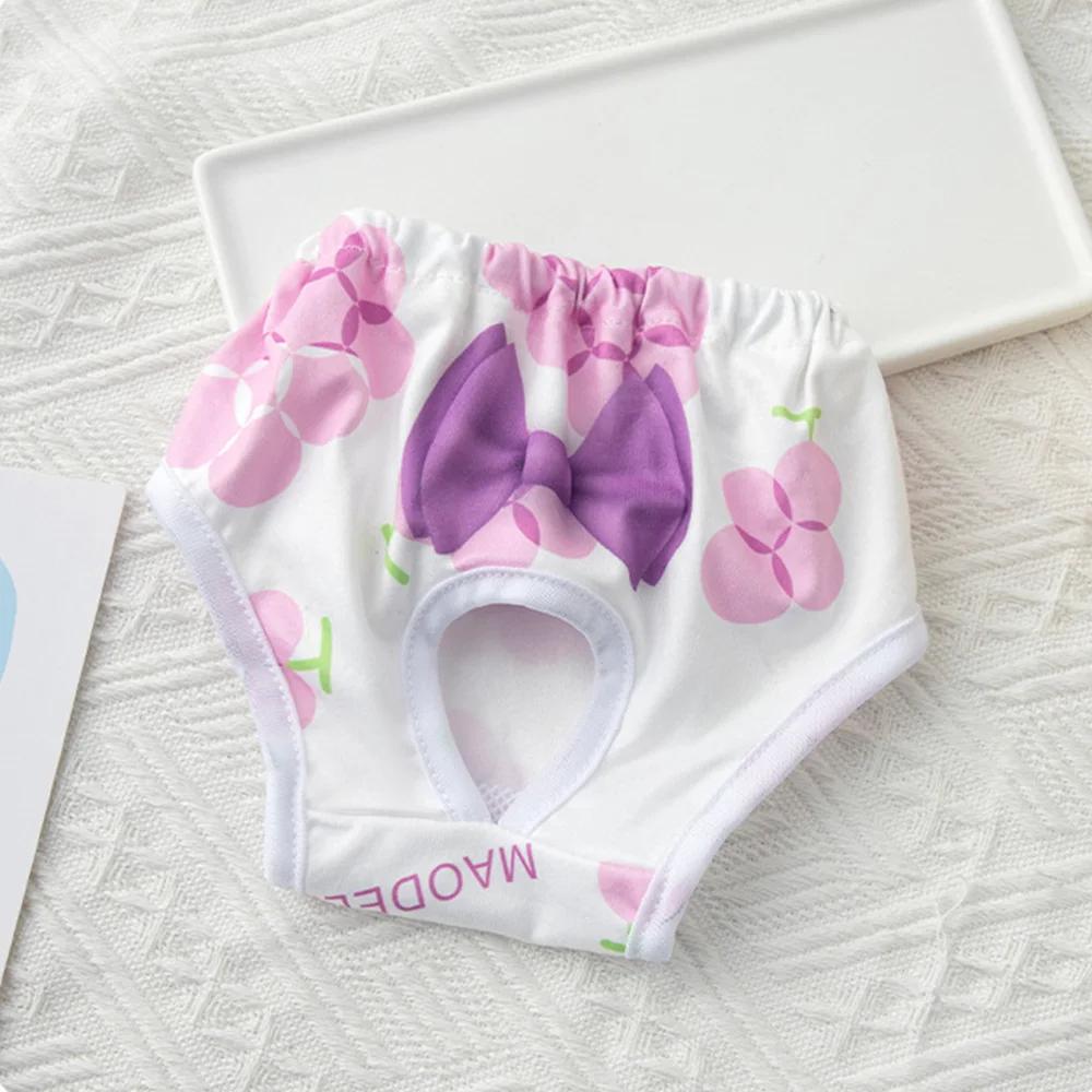 Reusable Female Pet Diaper Shorts for Small Dogs Prevent Harassment Puppy Dog Physiological Pants Chihuahua Maltese Underwear