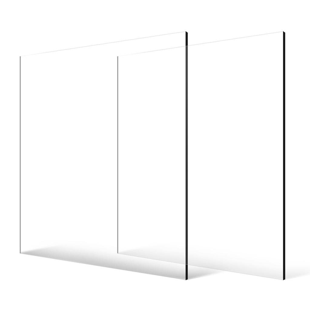 2-Pack Plexiglass Acrylic Sheets 24 X 36 Inch Plastic Sheets 1/4 In Thick