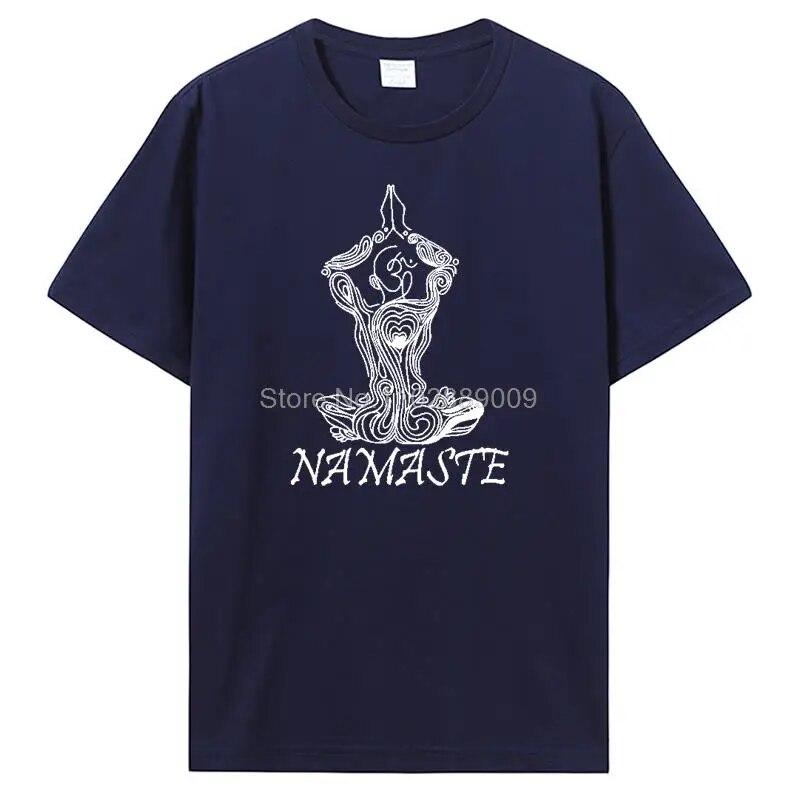 NAMASTE Yoga Frauen Print T Shirt Unisex Kurzarm Baumwolle lose T-Shirt Sommer T-Shirt Tops Harajuku Streetwear