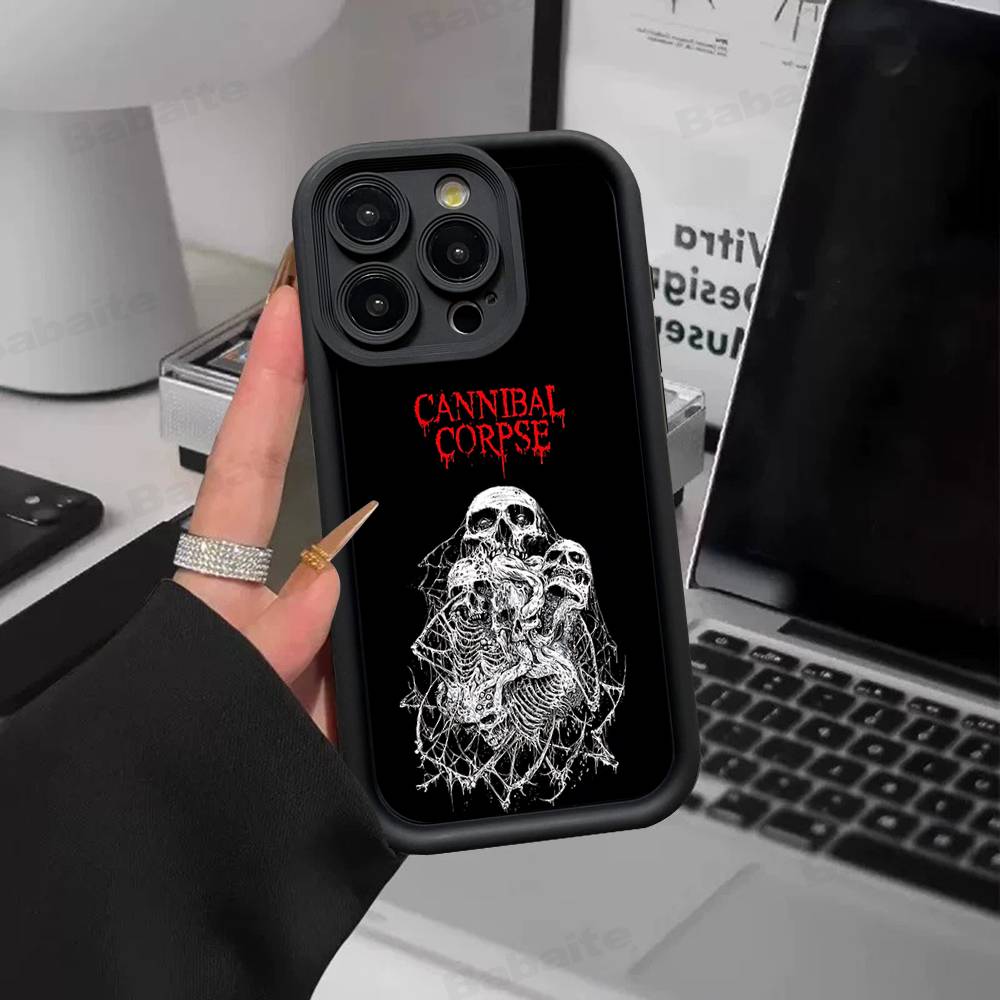 C-Cannibal C-Corpse Band Phone Case For IPhone 16 15 14 Plus 13 12 11 17 Pro Max Pro Soft Cover