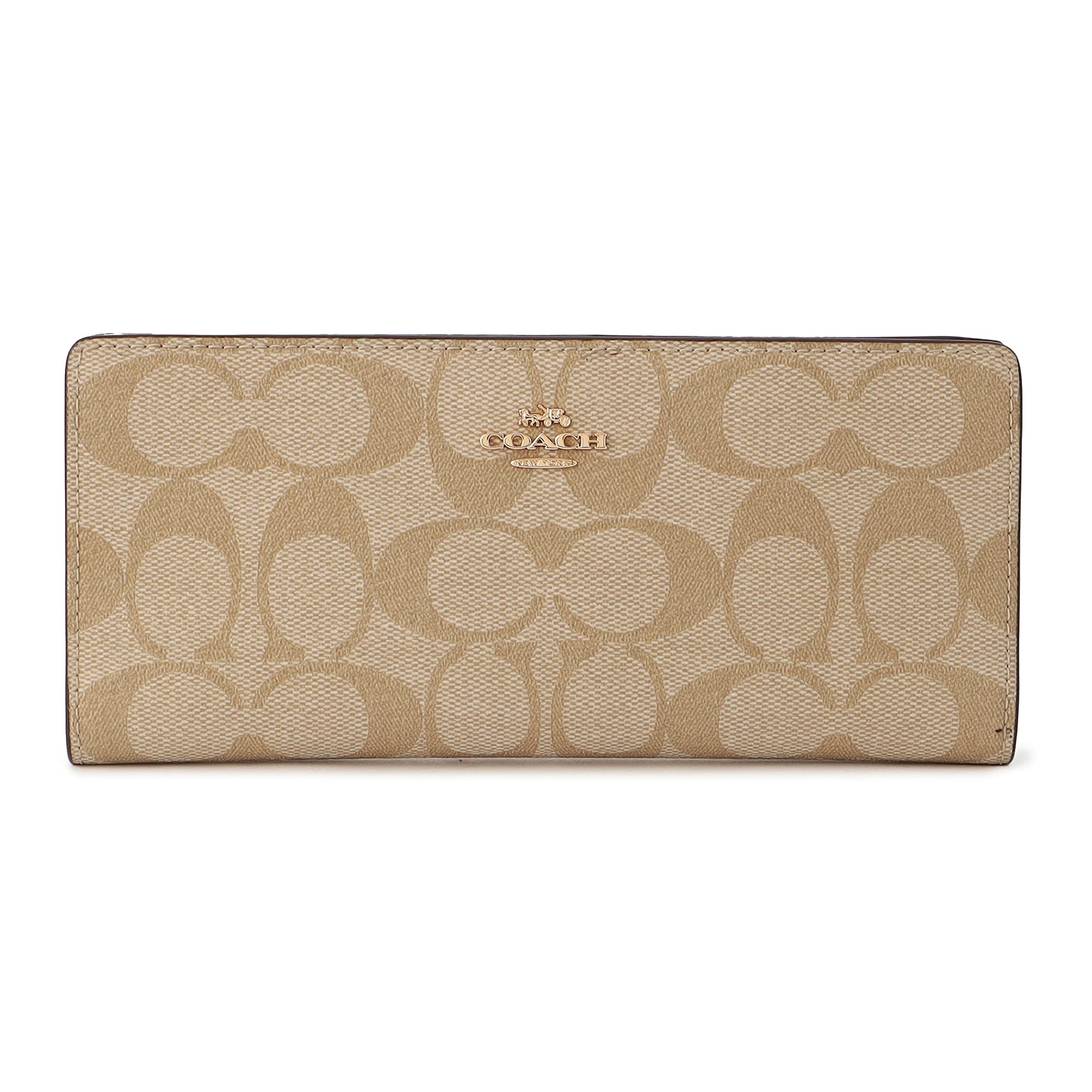 

Coach Outlet Длинный кошелек светло-хаки мел C3549 IMDQC женский [использованный]