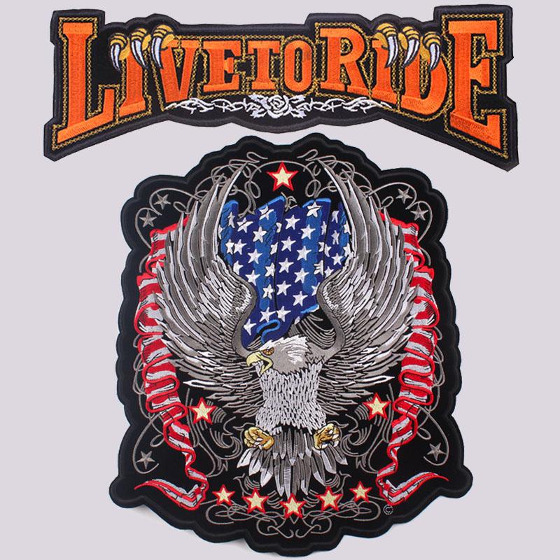 

Патч Череп Мотоцикл Байкер Большой Пришивной Термотрансферная Печать Виниловые Патчи Наклейка для Одежды Куртки DIY Аппликации Моющиеся Патчи