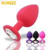 S/M/L 100% Silicon Butt Plug Plug Anal Unisex Sex Stopper 3 Dimensiuni diferite Jucării pentru adulți pentru bărbați/femei Antrenor anal pentru cupluri SM
