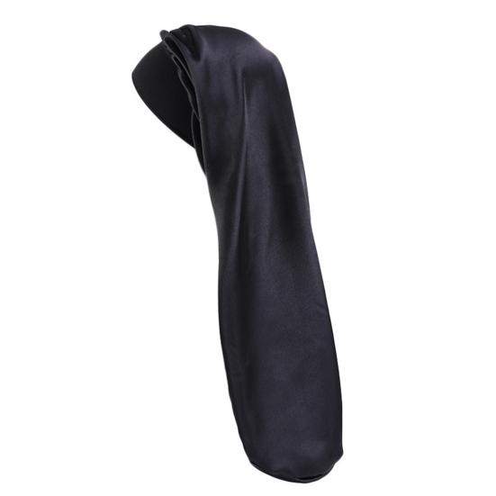 

Hair Bonnet Wide Pure Color Imitation Silk Women Shower Hat for Hair Salon чёрный