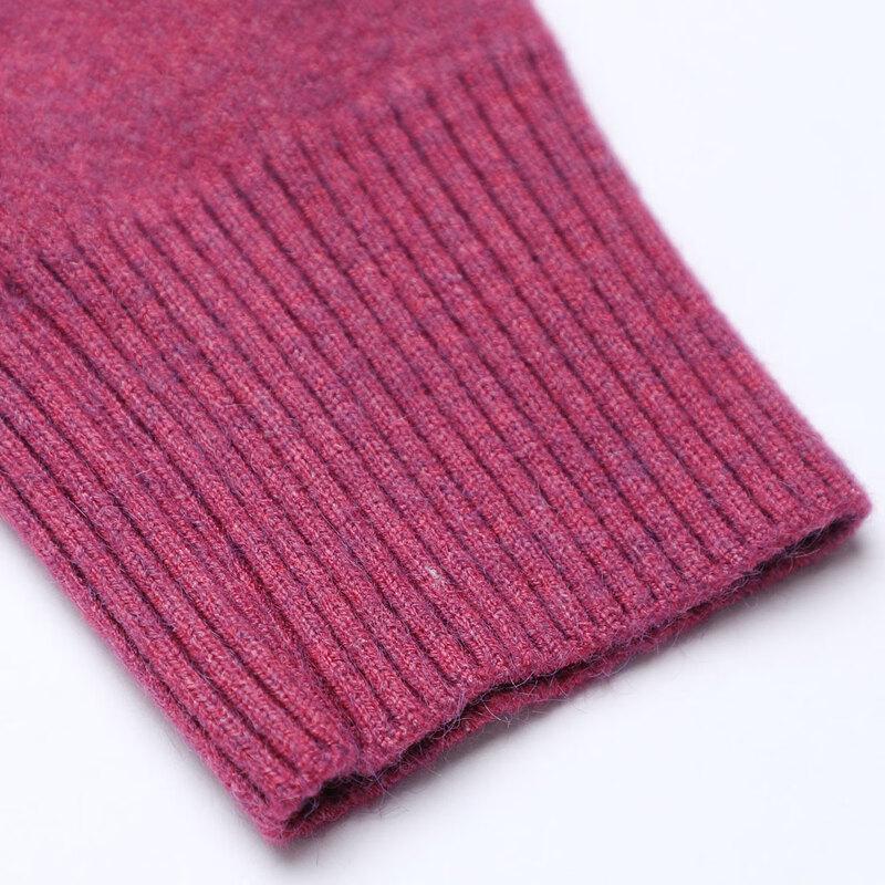 Pastel Women's Warm Knit Half-High Collar Sweater