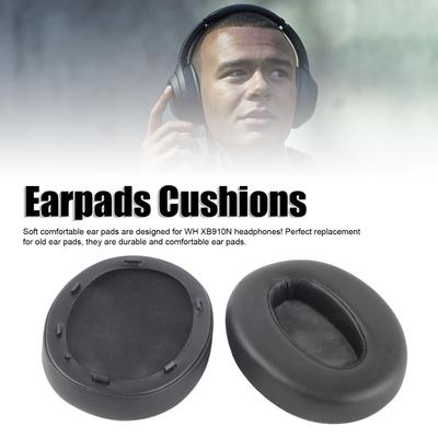 2PCS Soft and Comfortable Noise Isolation Ear Cushions for Sony WH XB910N Headphones