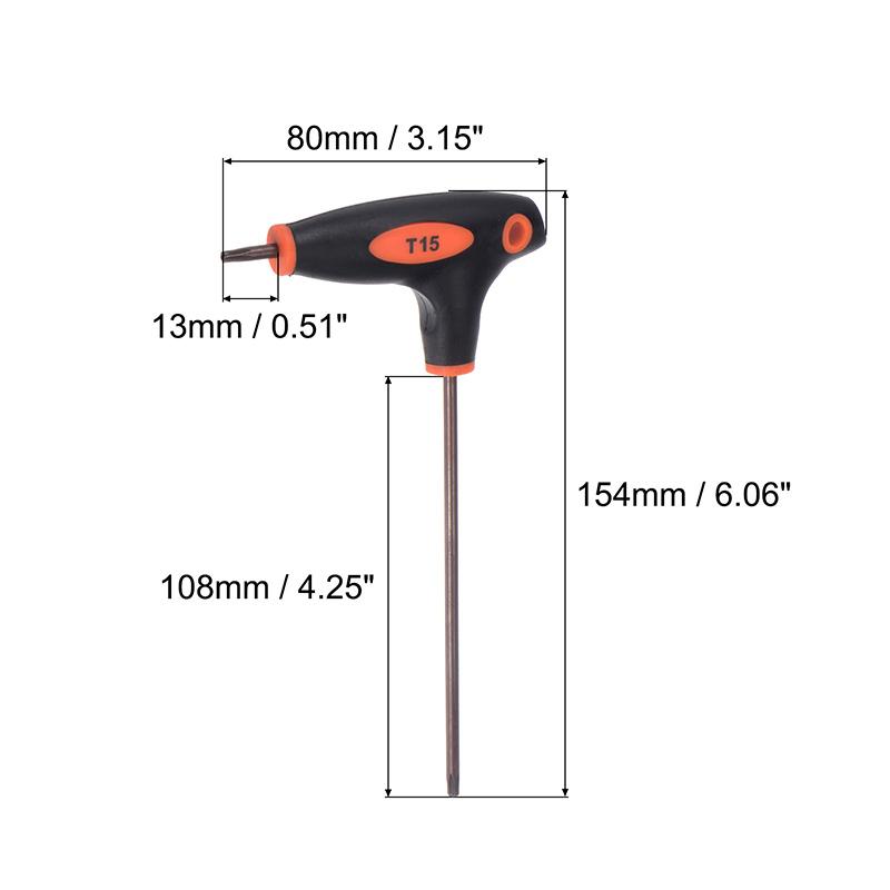 1pc T20/T25/T50/T27/T15/T10 Metric Hex Wrench Key T-type Dual End Wrench Spanner Tools Universal S2 Steel Hex Wrench