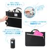 HAKUBA Chululu Bag-in-Bag Inner Bag, Horizontal, Medium, Black, Customizable Dividers, Freestanding, Foldable When Not in Use, AMZSCH-BBYMBK,