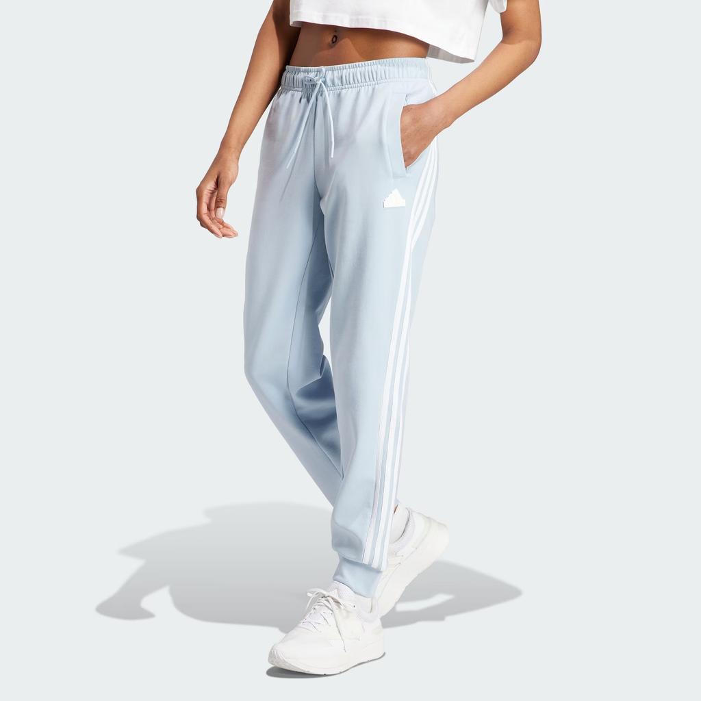 Adidas Future Icons Regular Pants With Three Stripes Colorblock Joggers Women Bottoms Light-Blue IT6342