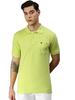 Men's Rich Solid Collar Half Sleeves Plain-Regular Fit Tshirt - Green