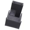 Dice Roller Tower Magnetic Tray Foldable PU Leather Large Capacity Box for Card Board Games Black Gray