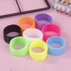 4Pcs/Lot Silicone Tennis Racket Grip Ring Handle Closure Rubber Sweat-Absorbing Band Fixed Stretchable Handle Tennis Accessories