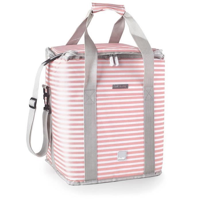 Sac Isotherme - Biarritz - 30 Litres - Rose - Durable - Transport Confortable