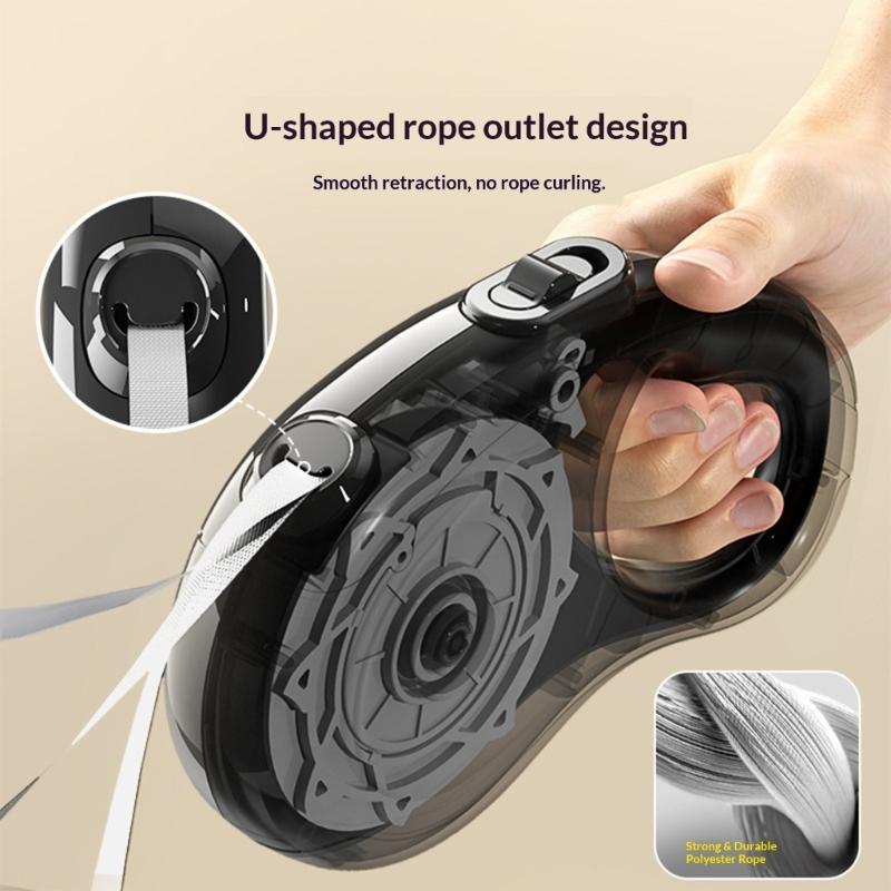 Ergonomic Grip Retractable Dog Leashes with Automatic Durability and Easyly Control for Effortlessly Handling