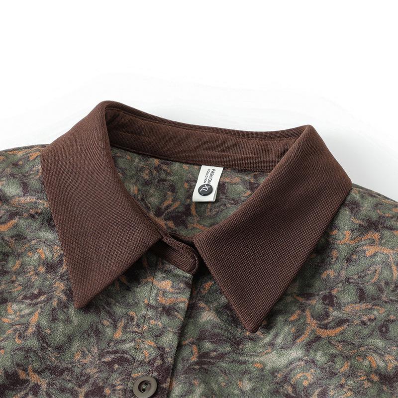 Mom's Jacquard Lapel Trench Coat - Stylish Outerwear for Middle-Aged Women