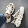 Men Low Top Casual Shoes Personality Thick Soled Daddy Shoes Male Sports Sneakers Trainers Street Culture Walking Footwear Man
