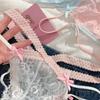 Transparent Lace Flower Panties Bow Women Underwear Sweet French Style Briefs  Gifts