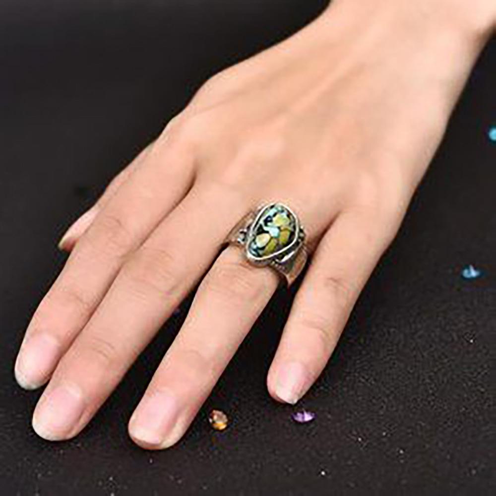 European and American Retro Men's Rings, Women's Fashionable and Versatile Light Luxury