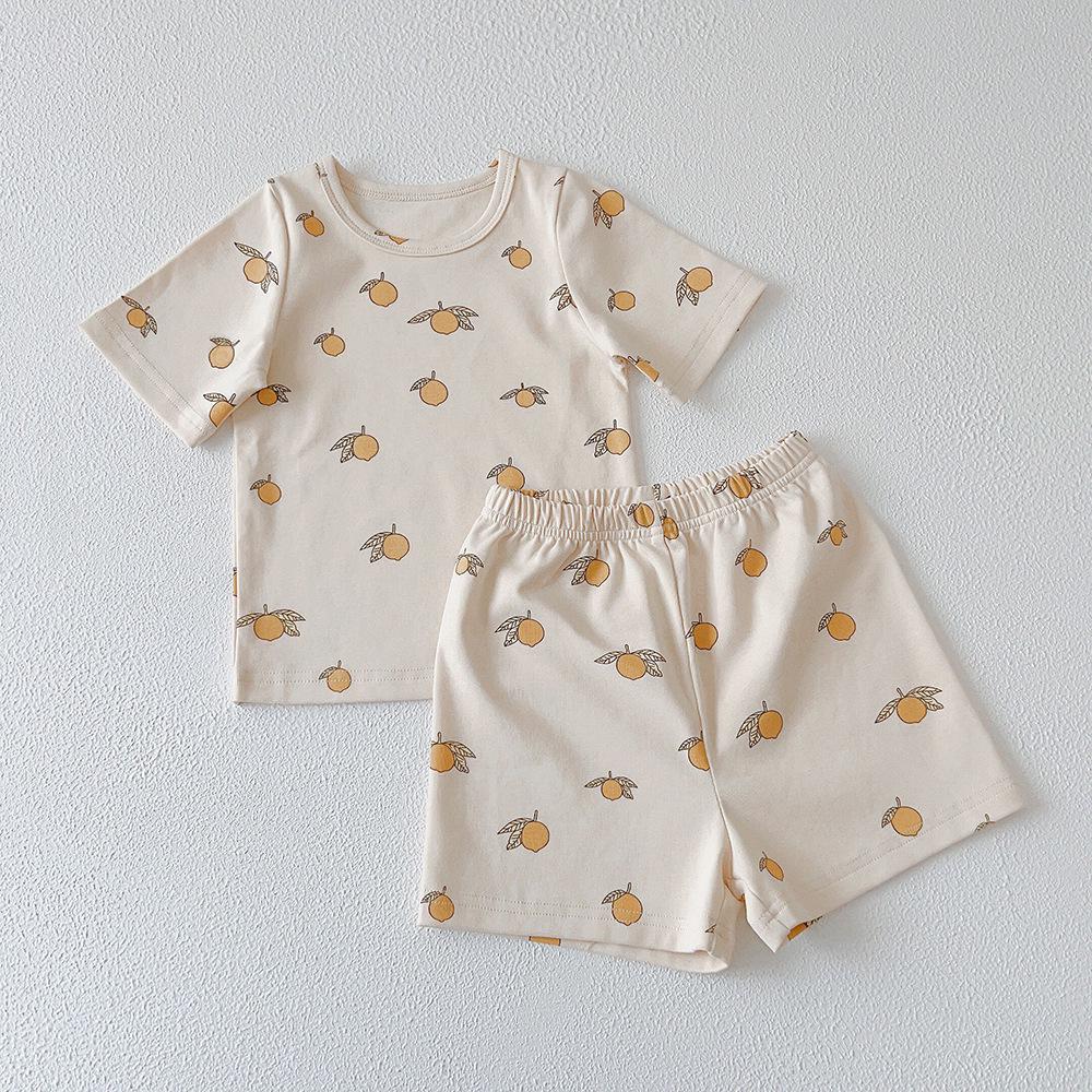 XG Kids' Summer Cotton Pajama Set - Short Sleeve Homewear for Children