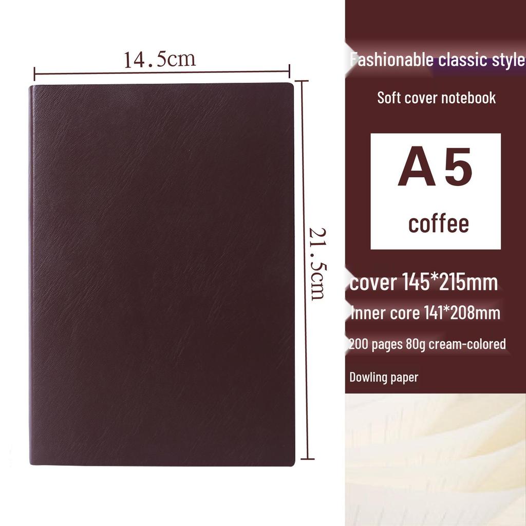Korean Style Leather Cover Creative Diary Notebooks - Set of 5
