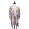 New European and American scarf women's imitation silk soft wavy polka dot shawl beach skirt