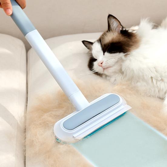 Pet Hair Remover Long Handle Reusable Lint Cleaner for Dog Cat Hair Multi-functional Fur Removal Brush for Couches Carpets Car Seat Clothes Bedding