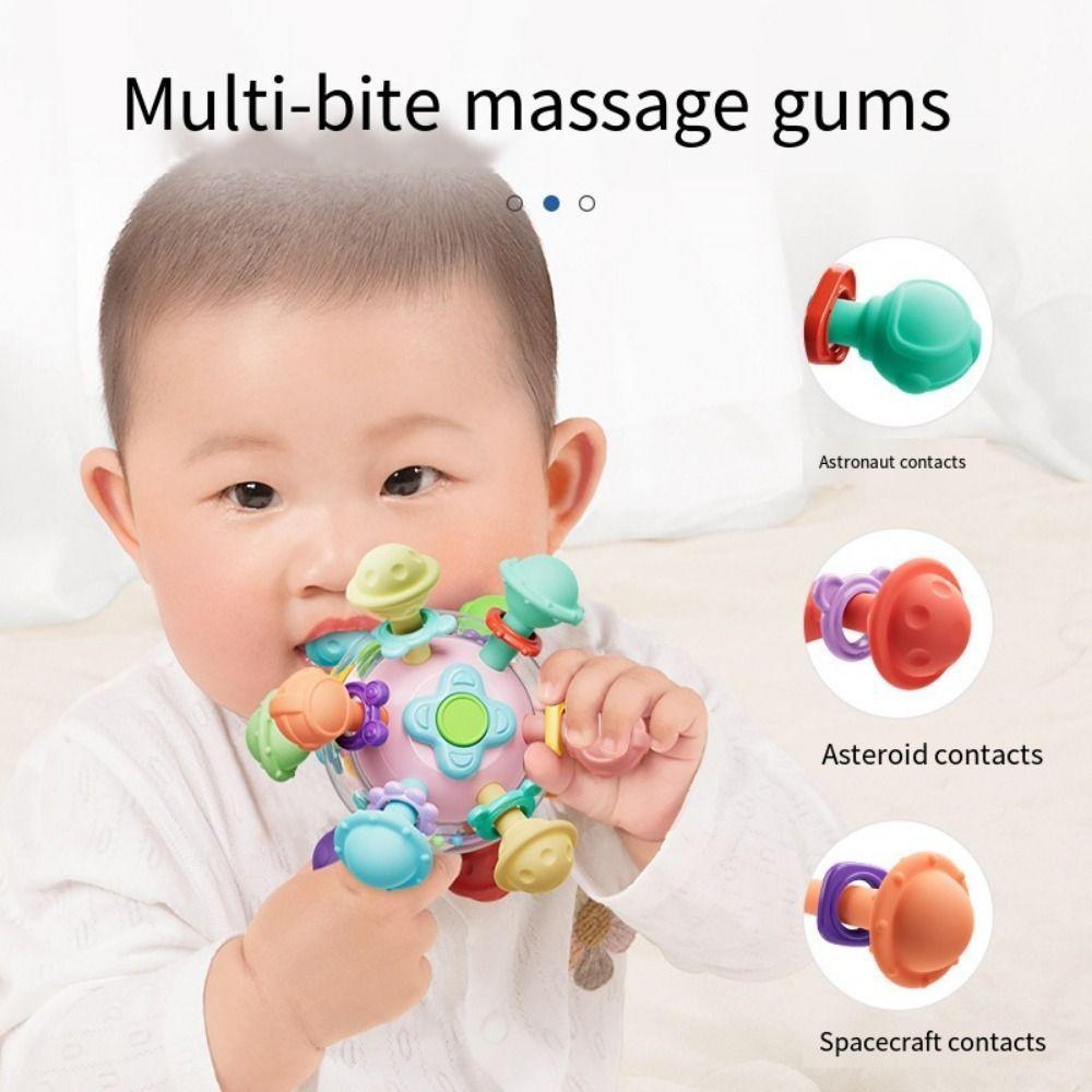 BPA Free Baby Rattles Toys Colorful Multi-Sensory Baby Toy Sensory Chew Toys  Grasping Activities