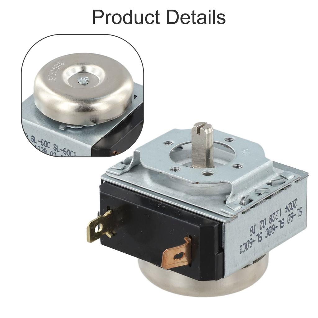 Timer with Mechanical Bell Switch for Electric Pressure Cookers Ovens and Rice Cookers Adjustable 60 120 Minutes Duration