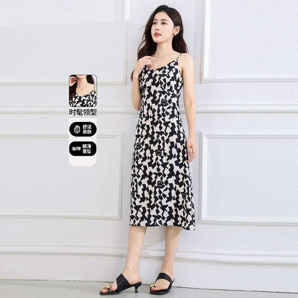 Strap Skirt Summer Style Slimming and Age Reducing Medium to Long Women's Dress