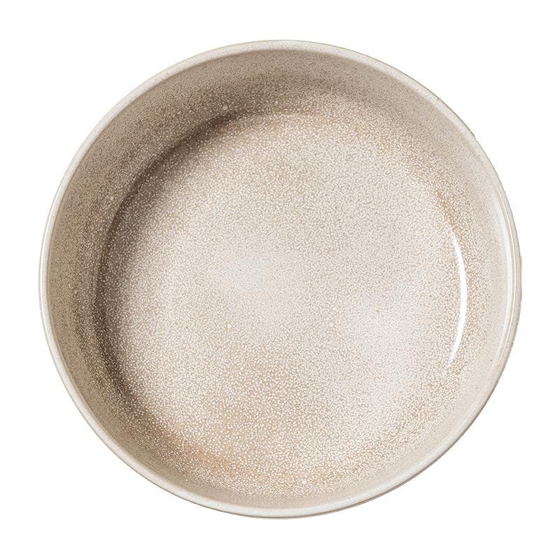 Simple Solid Color Round Straight Bowl Ceramic Bowl Household Large Vegetable Bowl Soup Bowl Fruit Salad Bowl Tableware